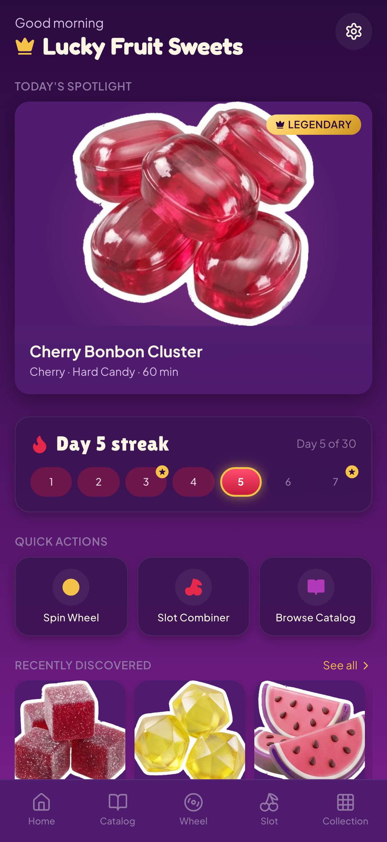Home screen